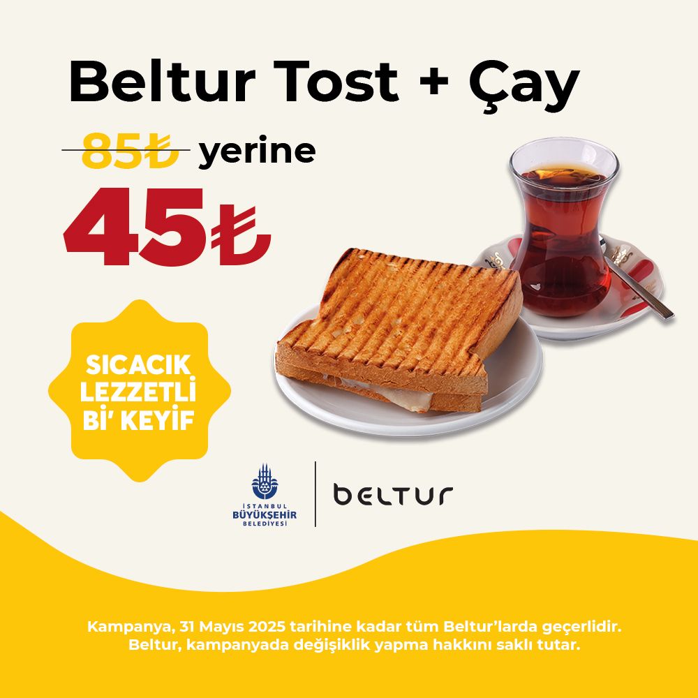 Beltur Tost + Çay Fırsatı